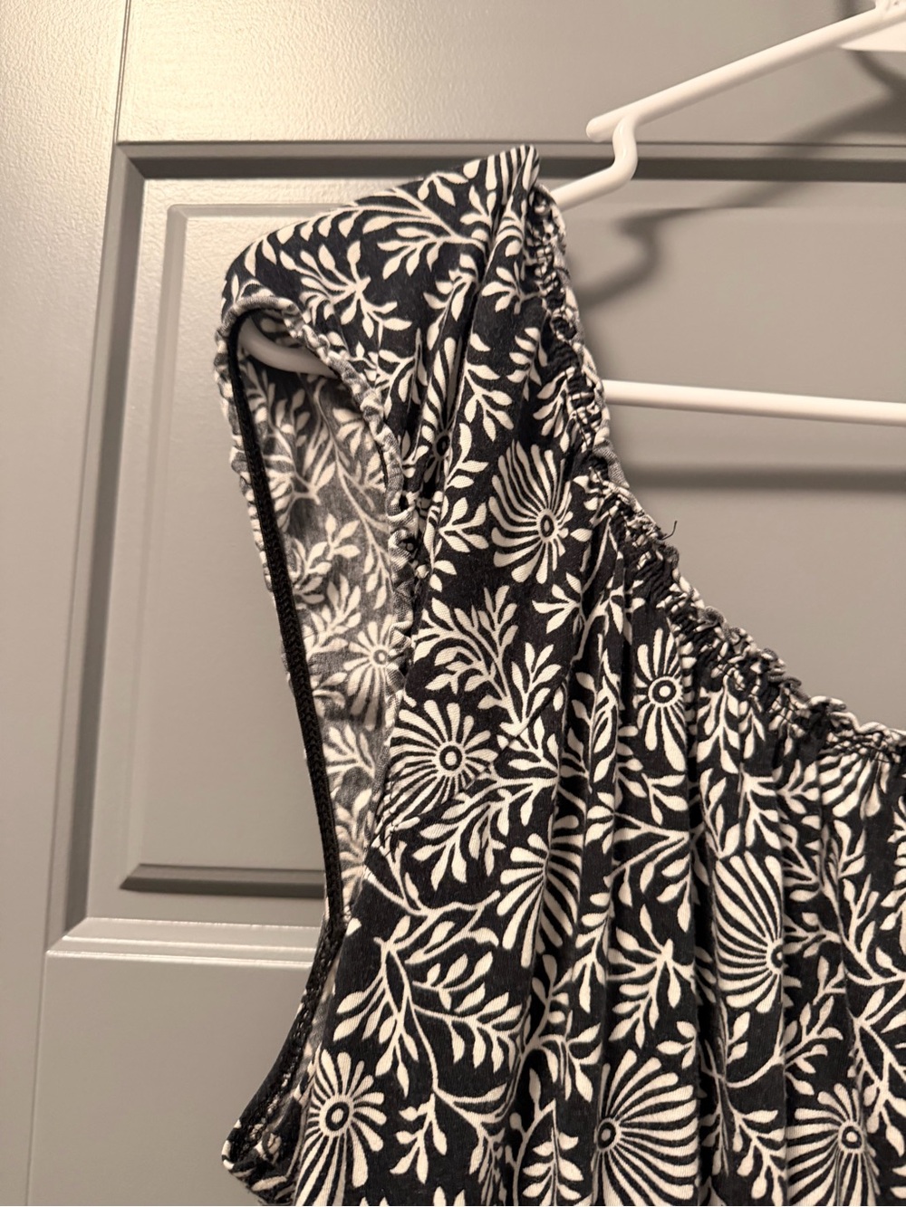 MICHAEL Michael Kors Black and White Floral Knee Length Dress 1X - Picture 5 of 6
